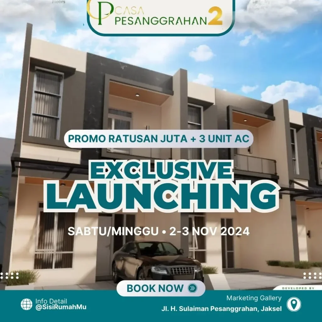 Casa Pesanggrahan 2: Rumah Jakarta dengan Harga Tangerang, Lokasi Strategis Sebelah Universitas Budi Luhur!